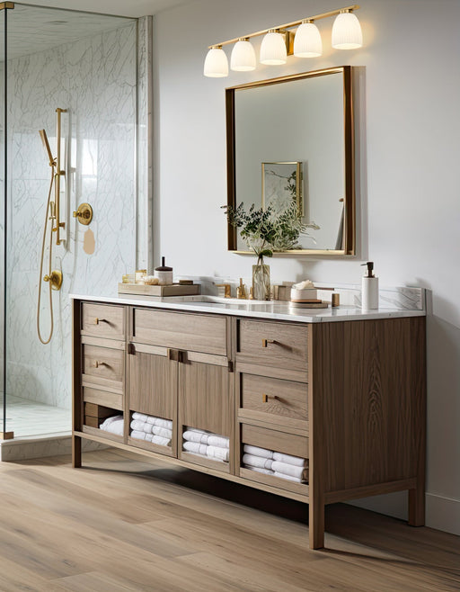 Vanity Z-Lite 7518-5V-MGLD Modern Gold Naya 5 Light Vanity Z-Lite