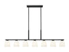 Linear Chandelier Z-Lite 7518-7L-MB Matte Black Naya 7 Light Linear Chandelier Z-Lite