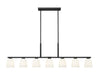 Linear Chandelier Z-Lite 7518-7L-MB Matte Black Naya 7 Light Linear Chandelier Z-Lite