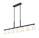 Linear Chandelier Z-Lite 7518-7L-MB Matte Black Naya 7 Light Linear Chandelier Z-Lite