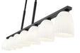 Linear Chandelier Z-Lite 7518-7L-MB Matte Black Naya 7 Light Linear Chandelier Z-Lite