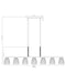 Linear Chandelier Z-Lite 7518-7L-MB Matte Black Naya 7 Light Linear Chandelier Z-Lite