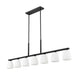 Linear Chandelier Z-Lite 7518-7L-MB Matte Black Naya 7 Light Linear Chandelier Z-Lite