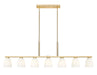 Linear Chandelier Z-Lite 7518-7L-MGLD Modern Gold Naya 7 Light Linear Chandelier Z-Lite
