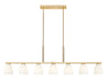 Linear Chandelier Z-Lite 7518-7L-MGLD Modern Gold Naya 7 Light Linear Chandelier Z-Lite