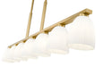 Linear Chandelier Z-Lite 7518-7L-MGLD Modern Gold Naya 7 Light Linear Chandelier Z-Lite