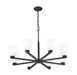 Chandelier Z-Lite 7518-8MB Matte Black Naya 8 Light Chandelier Z-Lite