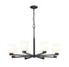 Chandelier Z-Lite 7518-8MB Matte Black Naya 8 Light Chandelier Z-Lite