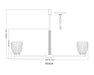 Chandelier Z-Lite 7518-8MB Matte Black Naya 8 Light Chandelier Z-Lite