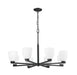 Chandelier Z-Lite 7518-8MB Matte Black Naya 8 Light Chandelier Z-Lite