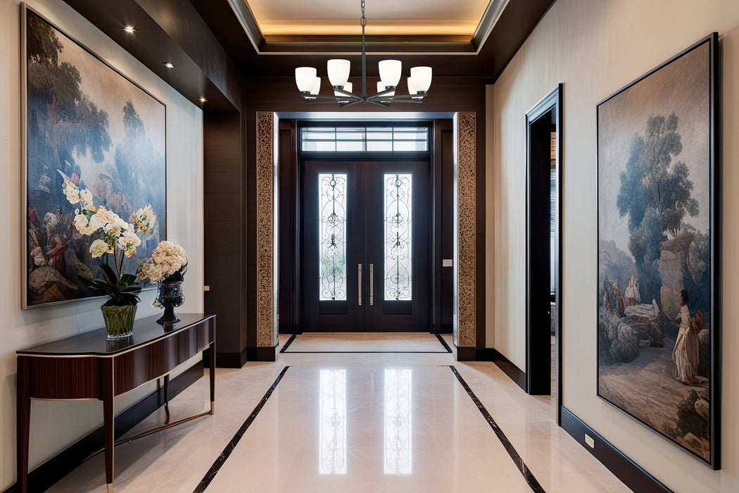 Chandelier Z-Lite 7518-8MB Matte Black Naya 8 Light Chandelier Z-Lite