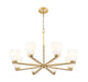 Chandelier Z-Lite 7518-8MGLD Modern Gold Naya 8 Light Chandelier Z-Lite