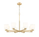 Chandelier Z-Lite 7518-8MGLD Modern Gold Naya 8 Light Chandelier Z-Lite
