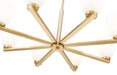 Chandelier Z-Lite 7518-8MGLD Modern Gold Naya 8 Light Chandelier Z-Lite
