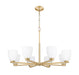 Chandelier Z-Lite 7518-8MGLD Modern Gold Naya 8 Light Chandelier Z-Lite