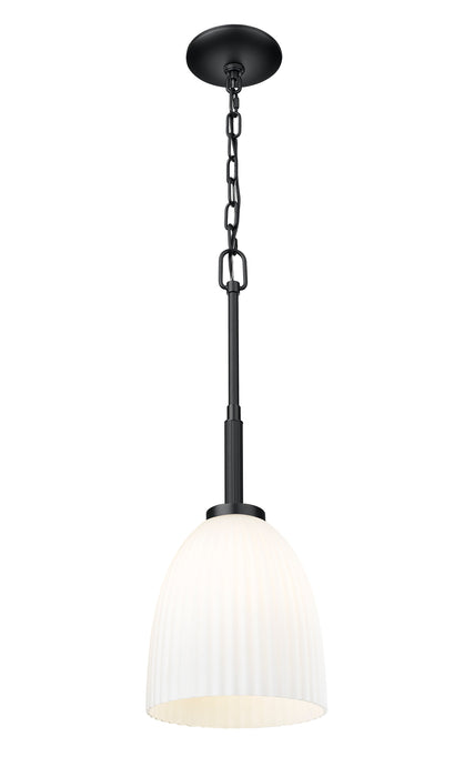 Pendant Z-Lite 7518P8-MB Matte Black Naya 1 Light Pendant Z-Lite