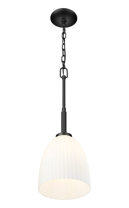 Pendant Z-Lite 7518P8-MB Matte Black Naya 1 Light Pendant Z-Lite