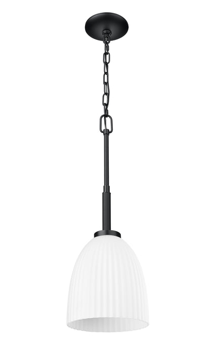 Pendant Z-Lite 7518P8-MB Matte Black Naya 1 Light Pendant Z-Lite