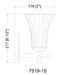 Wall Sconce Z-Lite 7519-1S-CH Chrome Belle 1 Light Wall Sconce Z-Lite