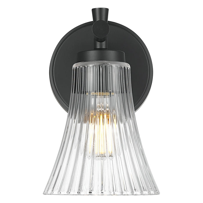 Wall Sconce Z-Lite 7519-1S-MB Matte Black Belle 1 Light Wall Sconce Z-Lite