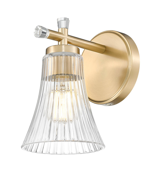 Wall Sconce Z-Lite 7519-1S-MGLD Modern Gold Belle 1 Light Wall Sconce Z-Lite