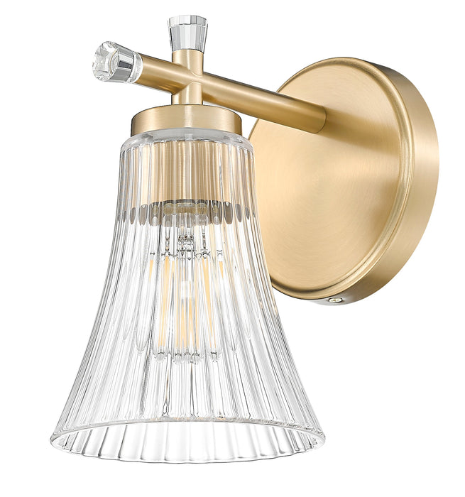 Wall Sconce Z-Lite 7519-1S-MGLD Modern Gold Belle 1 Light Wall Sconce Z-Lite