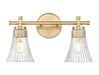 Vanity Z-Lite 7519-2V-MGLD Modern Gold Belle 2 Light Vanity Z-Lite