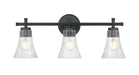 Vanity Z-Lite 7519-3V-MB Matte Black Belle 3 Light Vanity Z-Lite