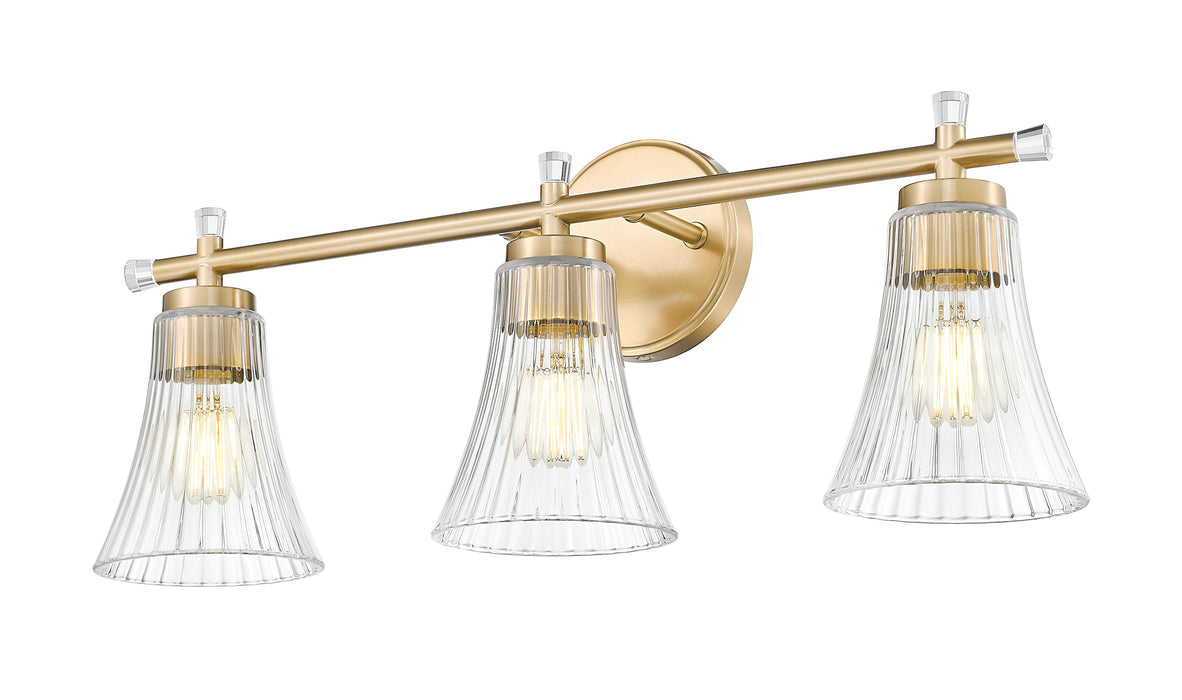 Vanity Z-Lite 7519-3V-MGLD Modern Gold Belle 3 Light Vanity Z-Lite