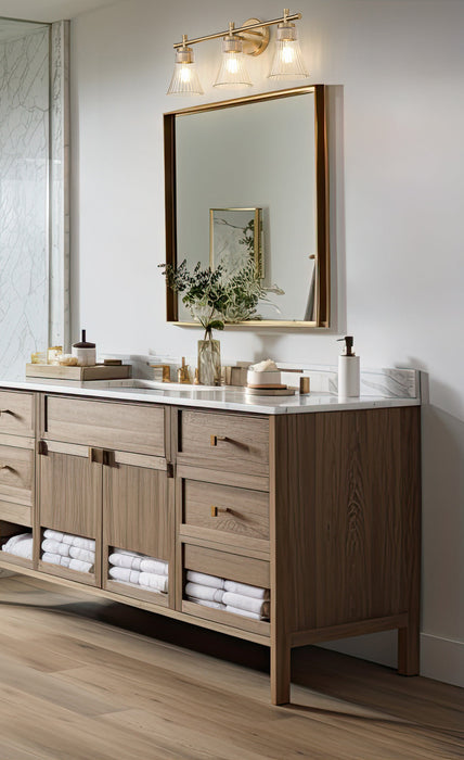 Vanity Z-Lite 7519-3V-MGLD Modern Gold Belle 3 Light Vanity Z-Lite