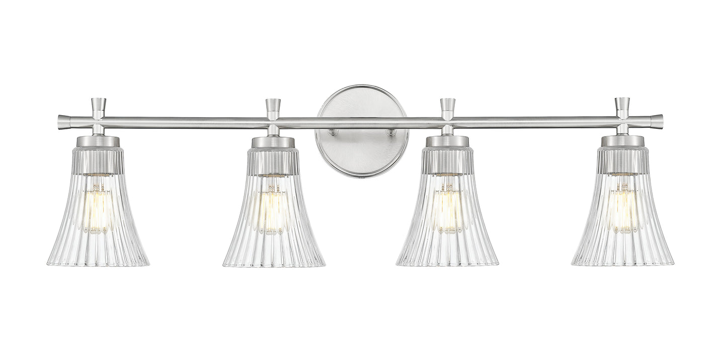 Vanity Z-Lite 7519-4V-BN Brushed Nickel Belle 4 Light Vanity Z-Lite
