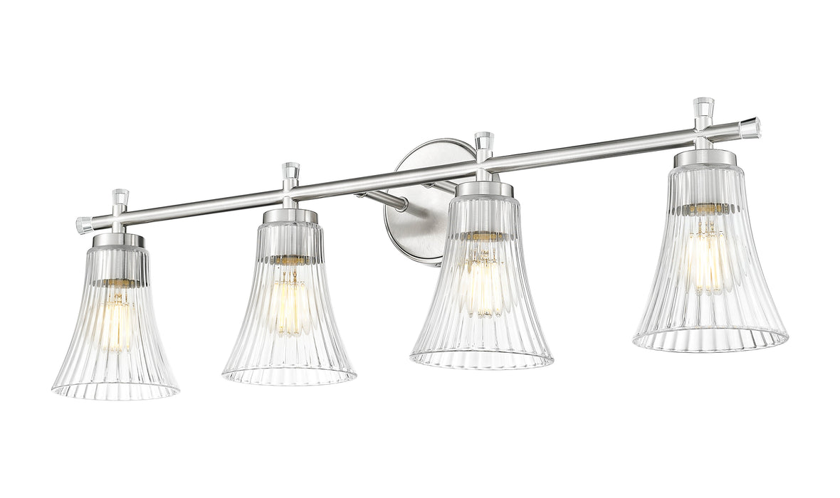 Vanity Z-Lite 7519-4V-BN Brushed Nickel Belle 4 Light Vanity Z-Lite