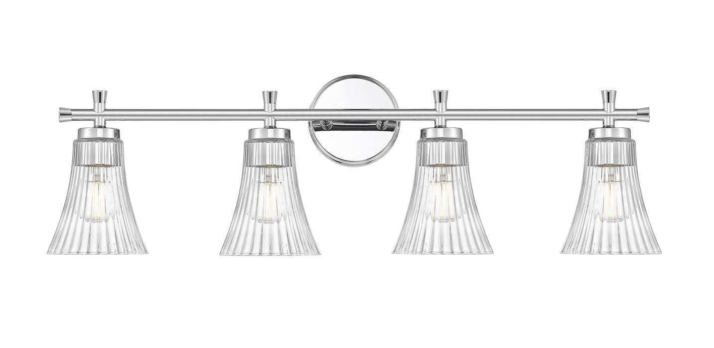 Vanity Z-Lite 7519-4V-CH Chrome Belle 4 Light Vanity Z-Lite
