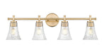 Vanity Z-Lite 7519-4V-MGLD Modern Gold Belle 4 Light Vanity Z-Lite