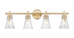 Vanity Z-Lite 7519-4V-MGLD Modern Gold Belle 4 Light Vanity Z-Lite