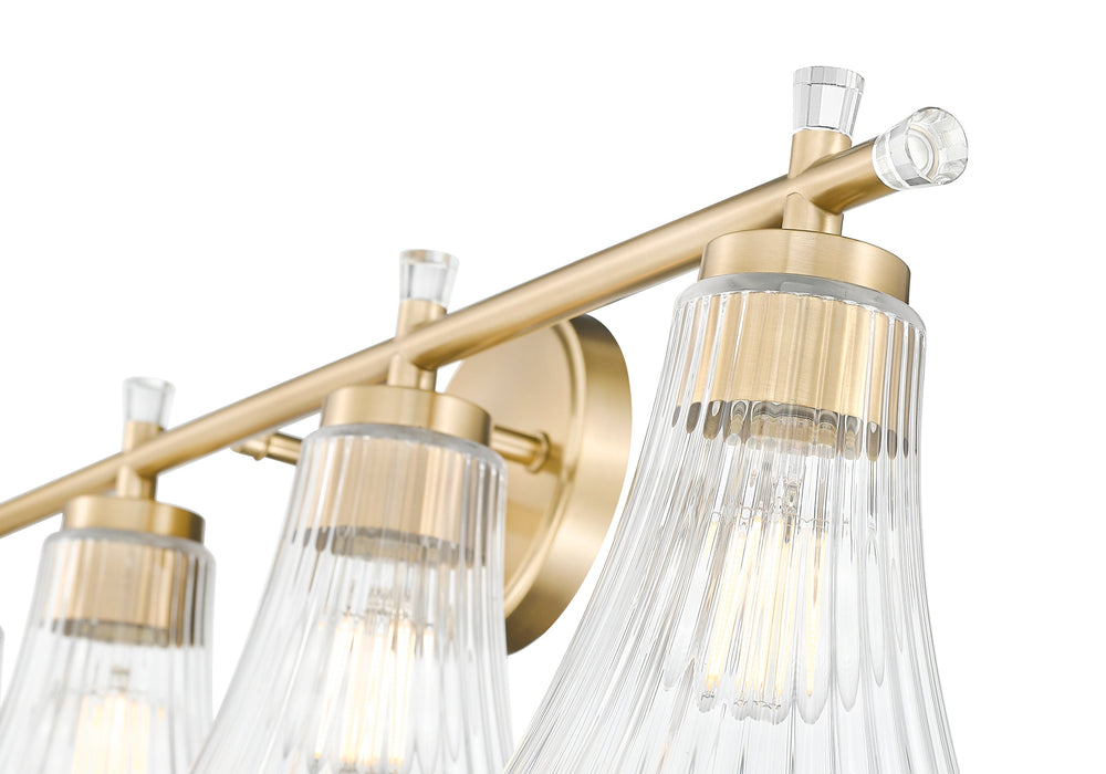Vanity Z-Lite 7519-4V-MGLD Modern Gold Belle 4 Light Vanity Z-Lite