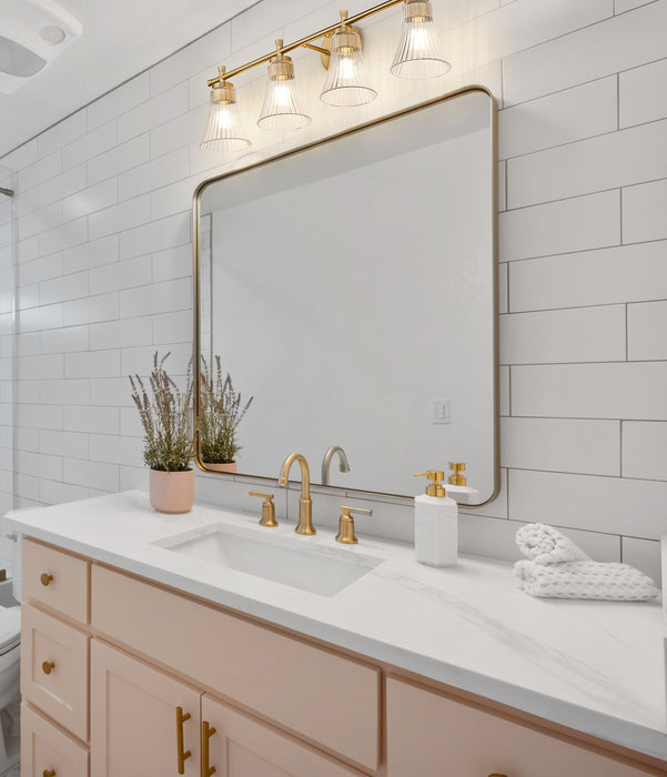 Vanity Z-Lite 7519-4V-MGLD Modern Gold Belle 4 Light Vanity Z-Lite