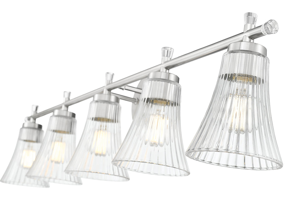 Vanity Z-Lite 7519-5V-BN Brushed Nickel Belle 5 Light Vanity Z-Lite