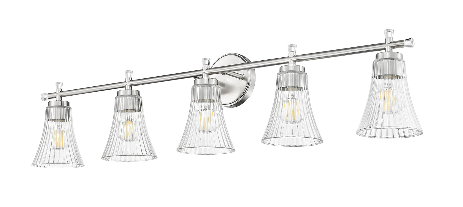 Vanity Z-Lite 7519-5V-BN Brushed Nickel Belle 5 Light Vanity Z-Lite