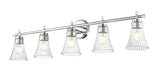 Vanity Z-Lite 7519-5V-CH Chrome Belle 5 Light Vanity Z-Lite