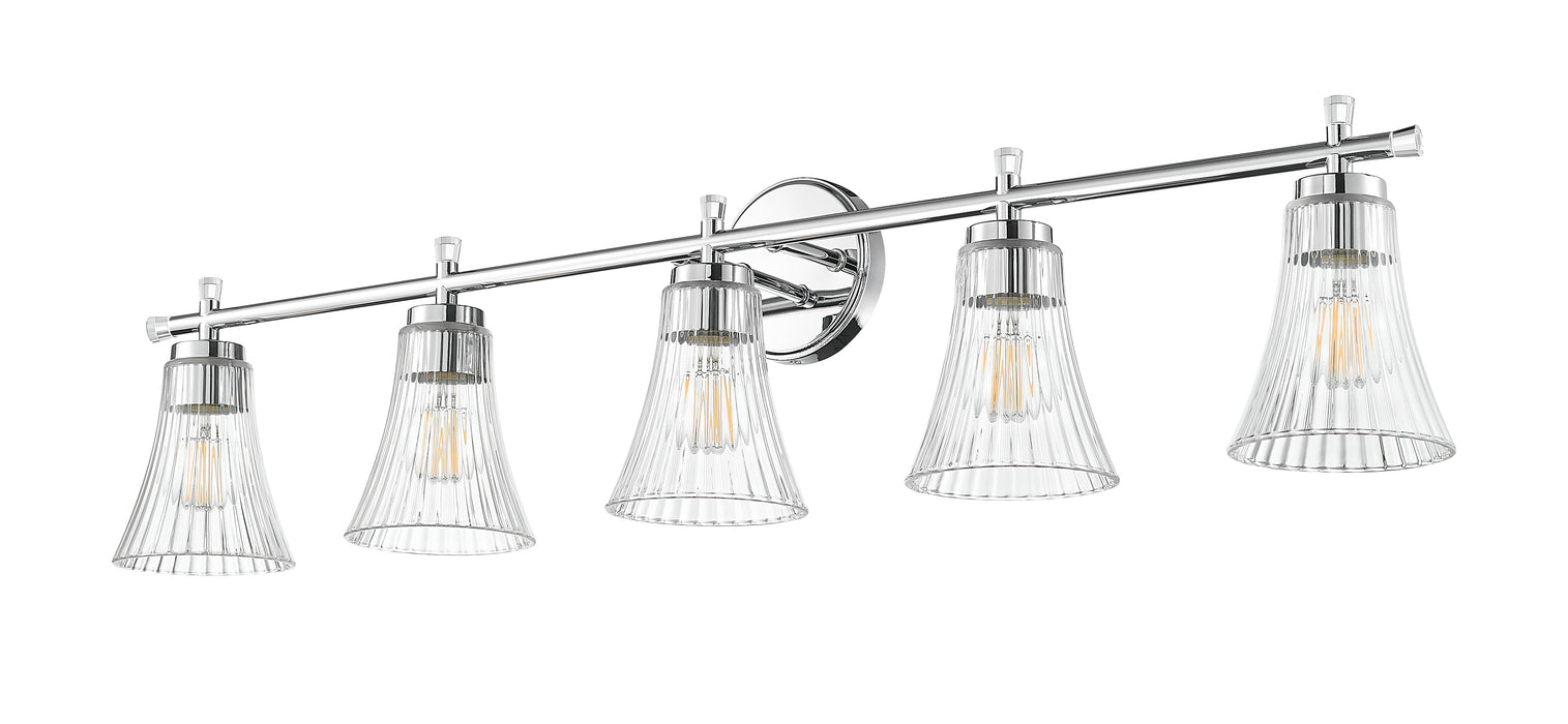 Vanity Z-Lite 7519-5V-CH Chrome Belle 5 Light Vanity Z-Lite