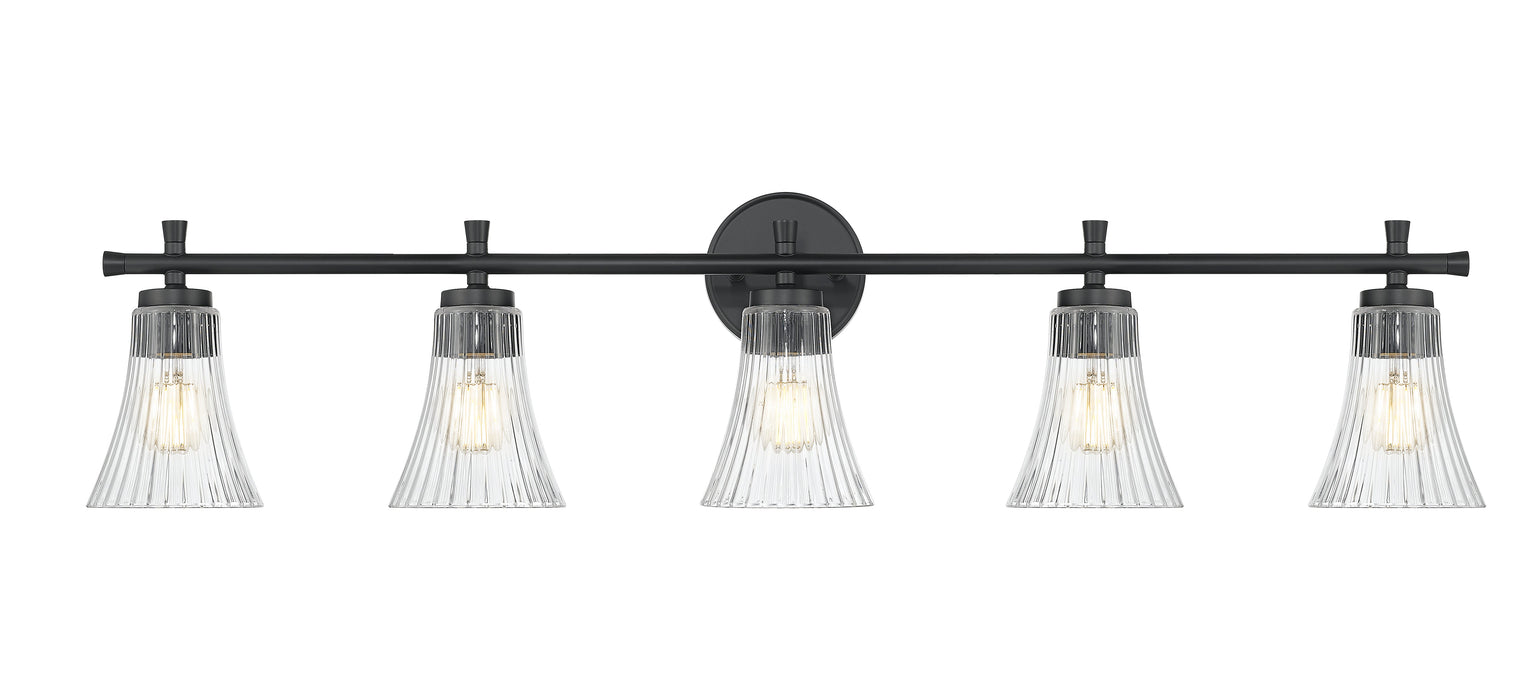 Vanity Z-Lite 7519-5V-MB Matte Black Belle 5 Light Vanity Z-Lite