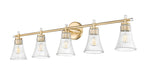 Vanity Z-Lite 7519-5V-MGLD Modern Gold Belle 5 Light Vanity Z-Lite