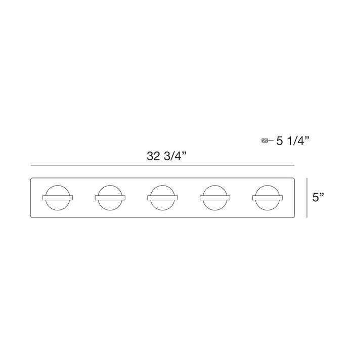 Eurofase 37071-028 Ryder 33" Gold LED Vanity Light