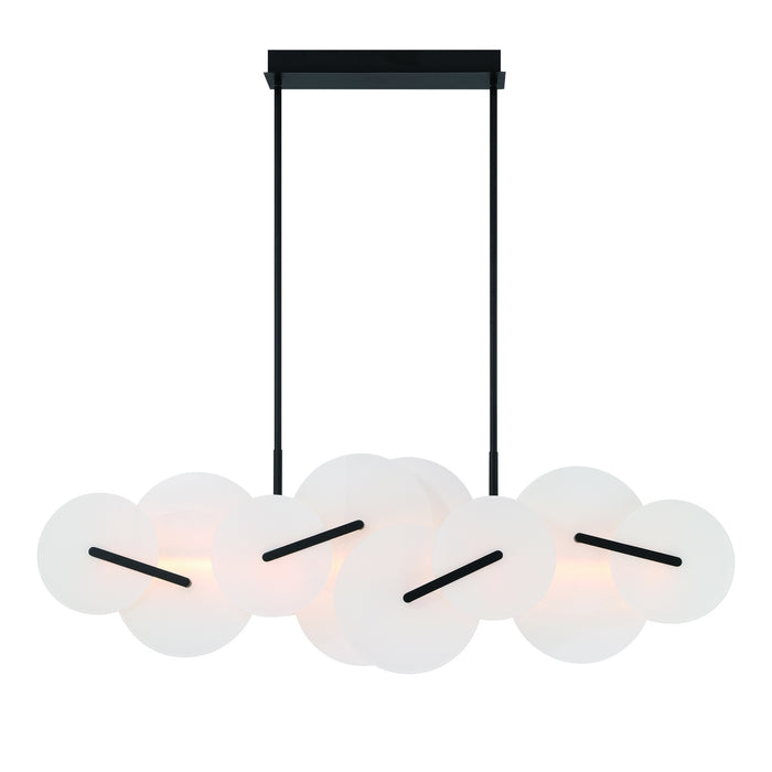 Eurofase 47210-028 Nuvola 56" Matte Black LED Chandelier
