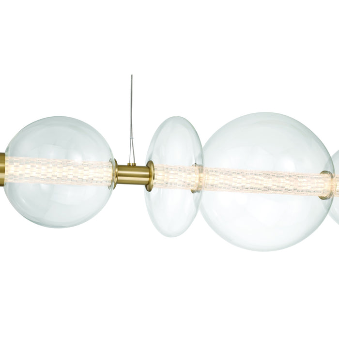 Eurofase 47257-016 Atomo 74" Gold LED Chandelier