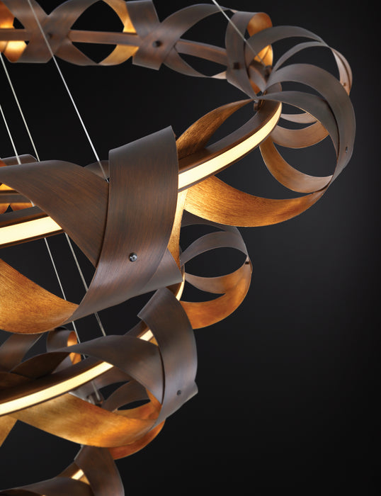 Eurofase 30082-014 Banderia 44" Bronze-Gold Mix LED Chandelier