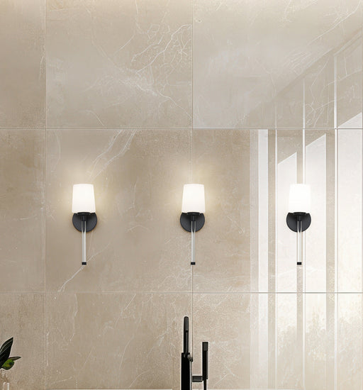 Wall Sconce Z-Lite 7700-1S-MB Matte Black Henri 1 Light Wall Sconce Z-Lite