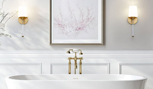 Wall Sconce Z-Lite 7700-1S-MGLD Modern Gold Henri 1 Light Wall Sconce Z-Lite