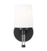 Vanity Z-Lite 7700-1V-MB Matte Black Henri 1 Light Vanity Z-Lite